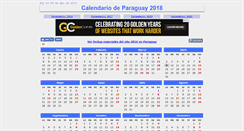 Desktop Screenshot of calendarioparaguay.com